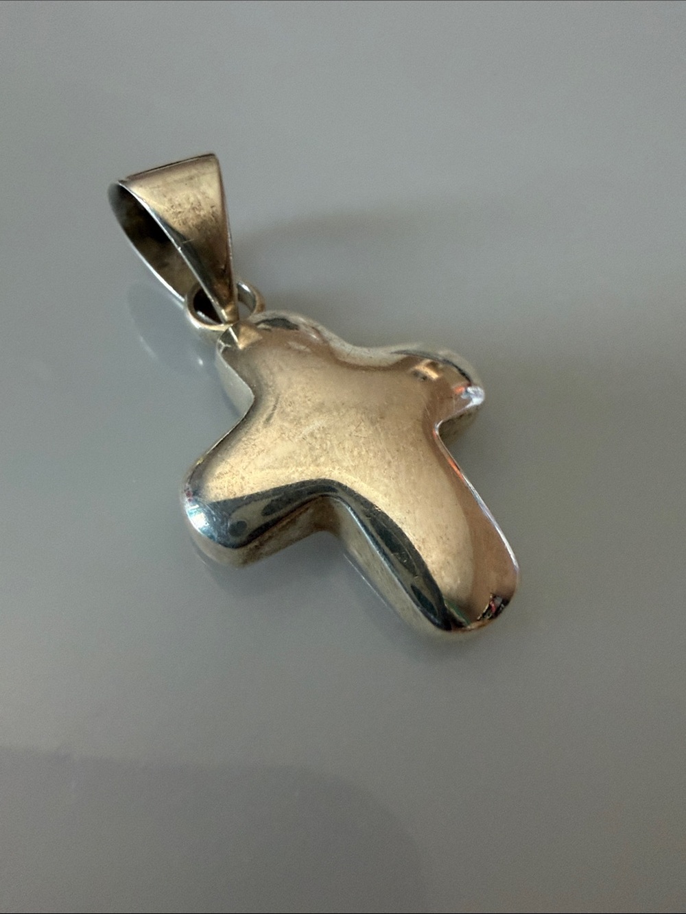 Silpada 925 sterling silver puffy cross pendant